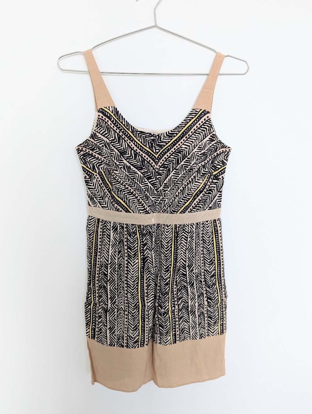 LOFT Geometric Print Dress – Beige/Tan, Women's XS